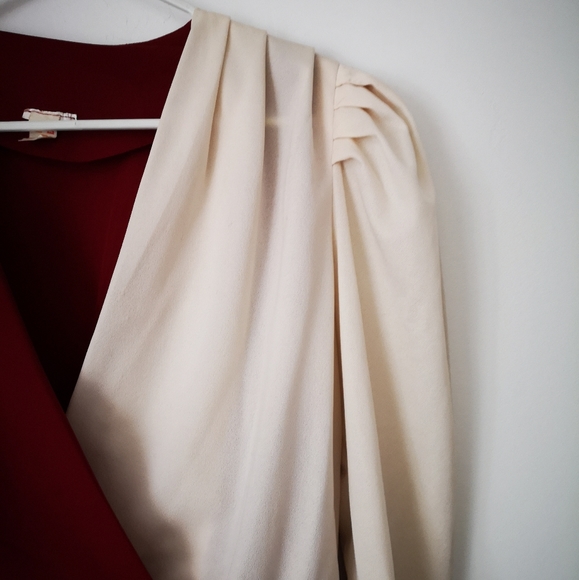 Vintage asymmetrical, colour-block wrap bl… - Picture 6 of 9